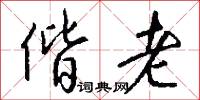 偕老怎么写好看
