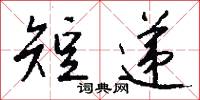 短递怎么写好看