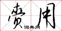 赍用怎么写好看