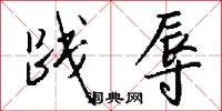 践辱怎么写好看
