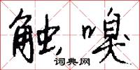 触嗅怎么写好看