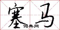 塞马怎么写好看