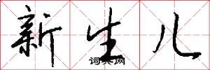 新生儿怎么写好看