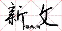 新文怎么写好看