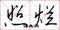 照烂怎么写好看