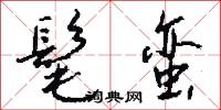 髦蛮怎么写好看