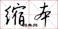 缩本怎么写好看