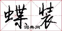 蝶装怎么写好看