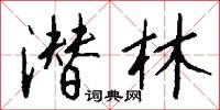 潜林怎么写好看