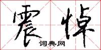 震悼怎么写好看