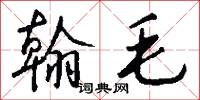 翰毛怎么写好看