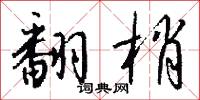 翻梢怎么写好看