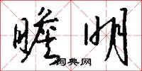 瞻明怎么写好看