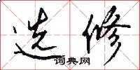 选修怎么写好看