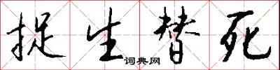 捉生替死怎么写好看