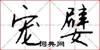 宠嬖怎么写好看