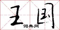 王国怎么写好看