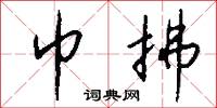 巾拂怎么写好看