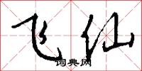 飞仙怎么写好看