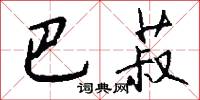 巴菽怎么写好看