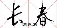 长春怎么写好看