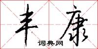 丰康怎么写好看