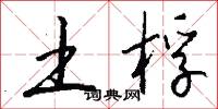 土桴怎么写好看