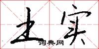 土实怎么写好看