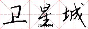 卫星城怎么写好看