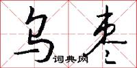 乌枣怎么写好看