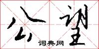 公望怎么写好看