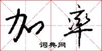 加率怎么写好看