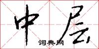 中层怎么写好看