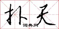 扑天怎么写好看