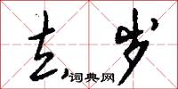 去岁怎么写好看