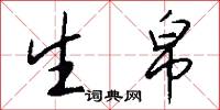 生帛怎么写好看