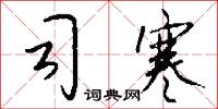 司寒怎么写好看