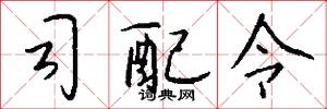 司配令怎么写好看