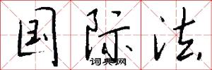 国际法怎么写好看