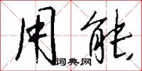 用能怎么写好看