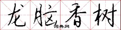 龙脑香树怎么写好看