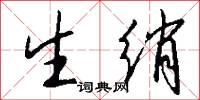 生绡怎么写好看