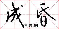 成昏怎么写好看