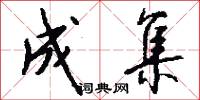 成集怎么写好看