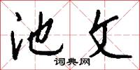 池文怎么写好看