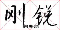 刚锐怎么写好看