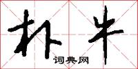朴牛怎么写好看