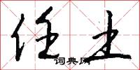 任土怎么写好看