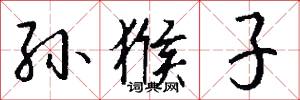 孙猴子怎么写好看