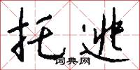 托逃怎么写好看